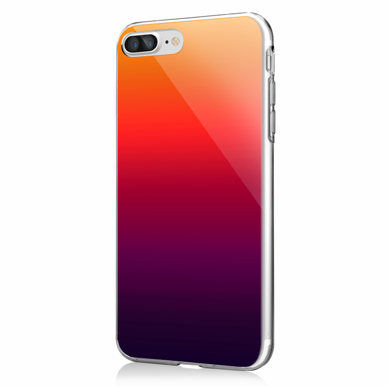 Sunset Gradients - iPhone 7 Plus / iPhone 8 Plus Carcasa Transparenta Silicon