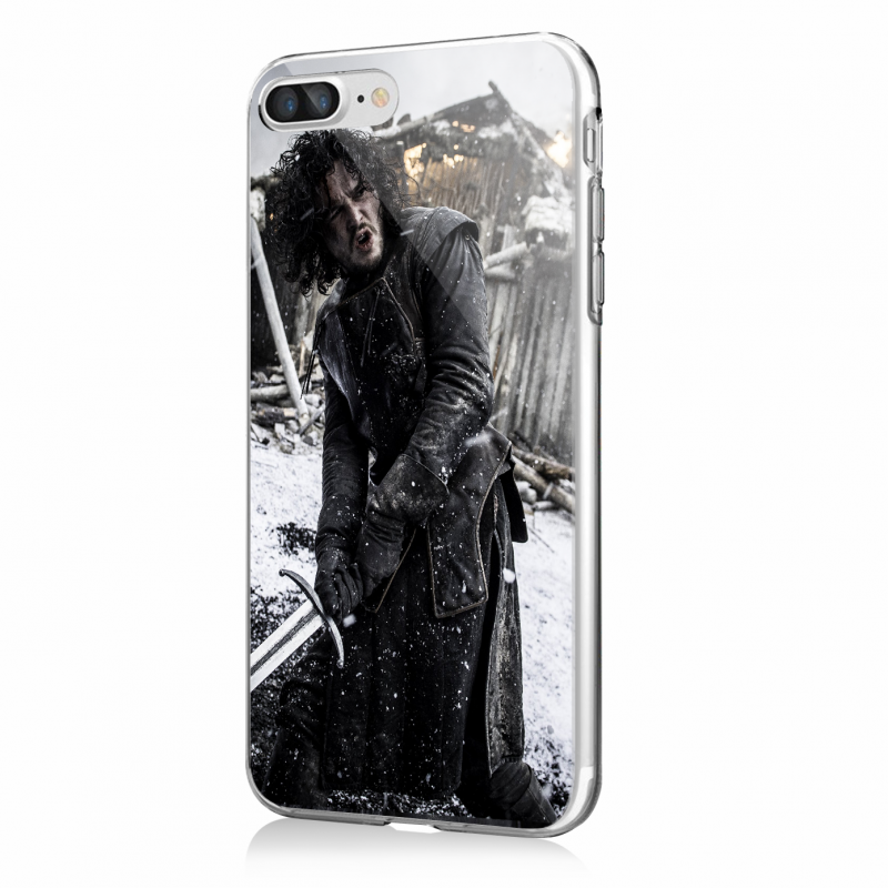 Jon Snow 2 - iPhone 7 Plus / iPhone 8 Plus Carcasa Transparenta Silicon