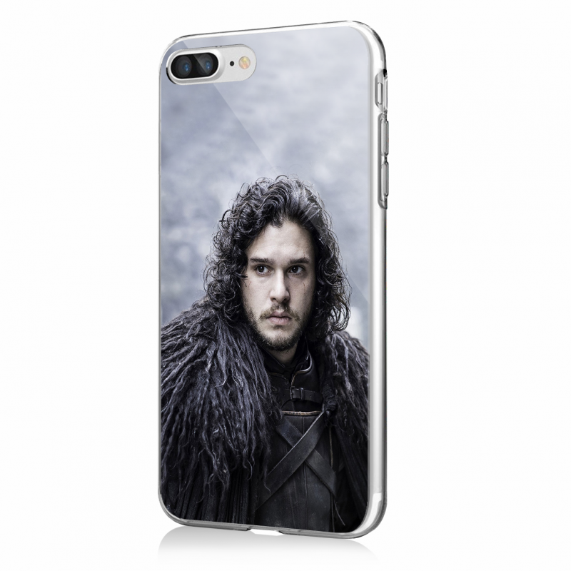 Jon Snow - iPhone 7 Plus / iPhone 8 Plus Carcasa Transparenta Silicon