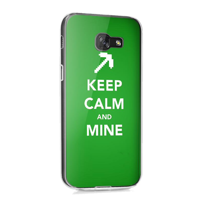 Keep Calm and Mine - Samsung Galaxy A3 2017 Carcasa Silicon