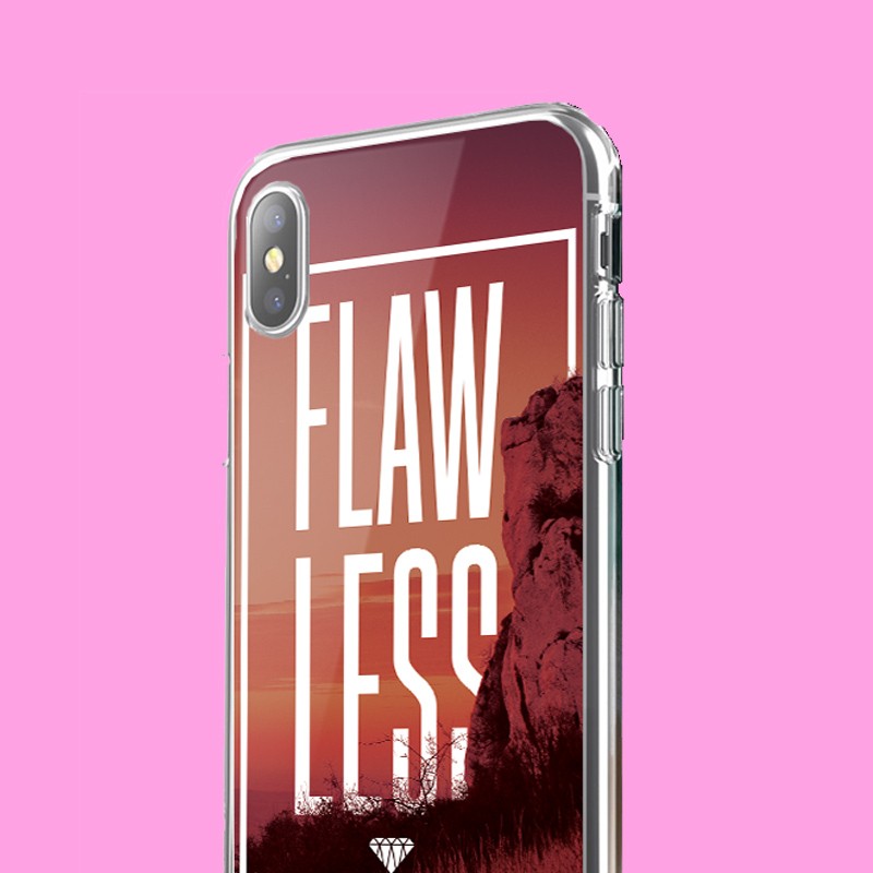 Flawless - iPhone X Carcasa Transparenta Silicon