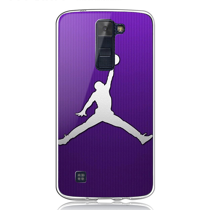 Purple Jordan - LG K8 2017 Carcasa Transparenta Silicon
