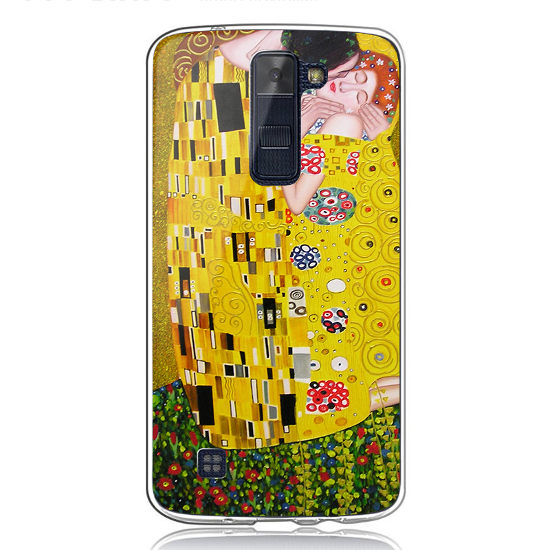 Gustav Klimt - The Kiss - LG K8 Carcasa Transparenta Silicon