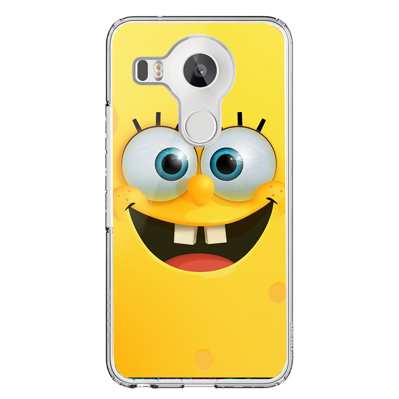 Spongebob - LG Nexus 5X Carcasa Transparenta Silicon