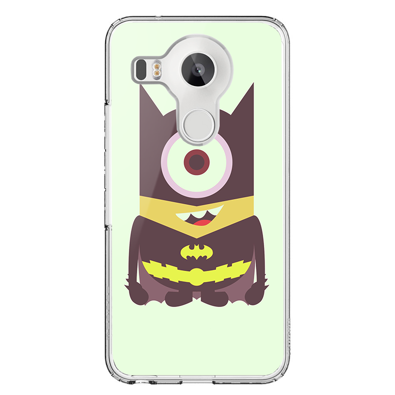 Minion Batman - LG Nexus 5X Carcasa Transparenta Silicon