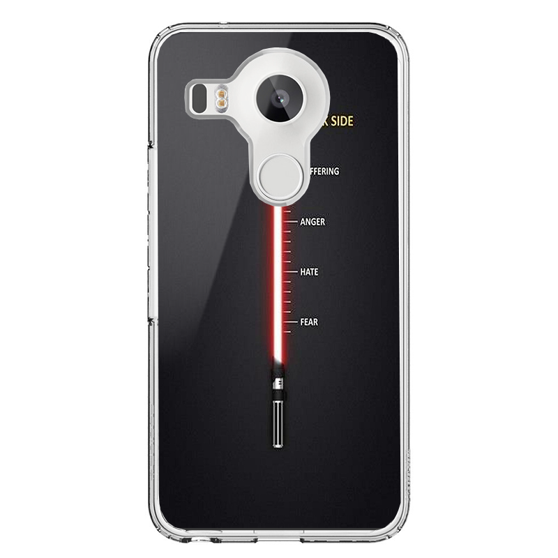 Star Wars Lightsaber - LG Nexus 5X Carcasa Transparenta Silicon