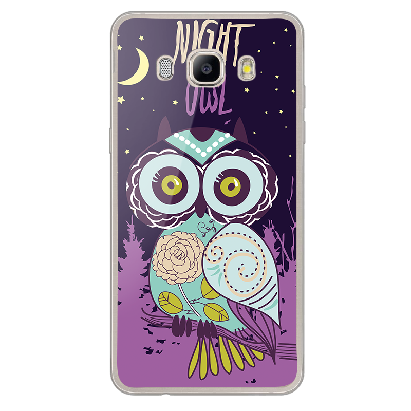 Night Owl - Samsung Galaxy J7 Carcasa Silicon Transparent