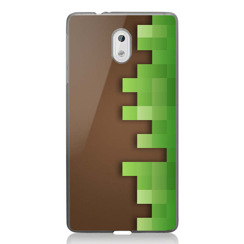 Minecraft - Nokia 3 Carcasa Transparenta Silicon