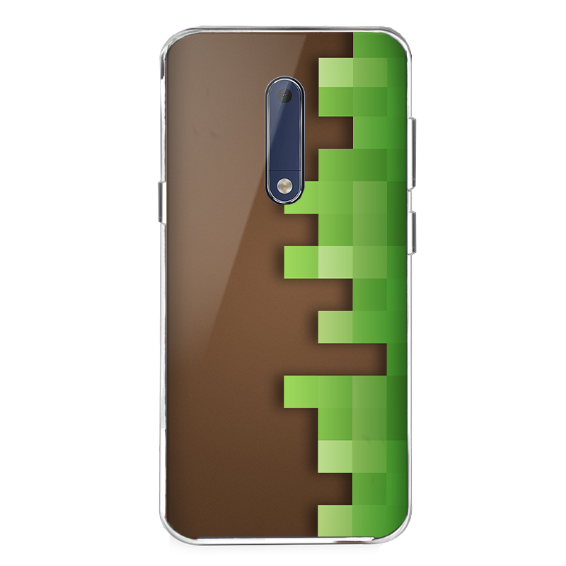 Minecraft - Nokia 5 Carcasa Transparenta Silicon