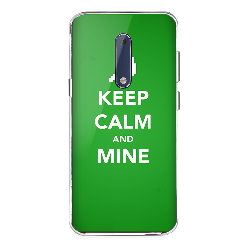 Keep Calm and Mine - Nokia 5 Carcasa Transparenta Silicon