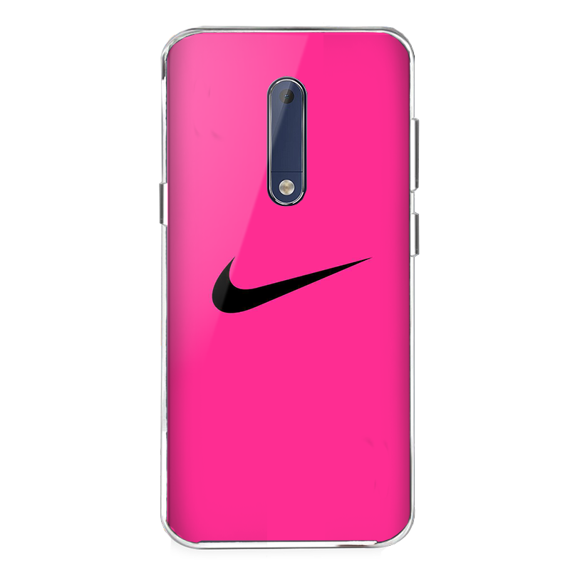 Pink Nike - Nokia 5 Carcasa Transparenta Silicon