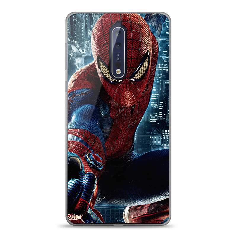 Spiderman 2 - Nokia 8 Carcasa Transparenta Silicon