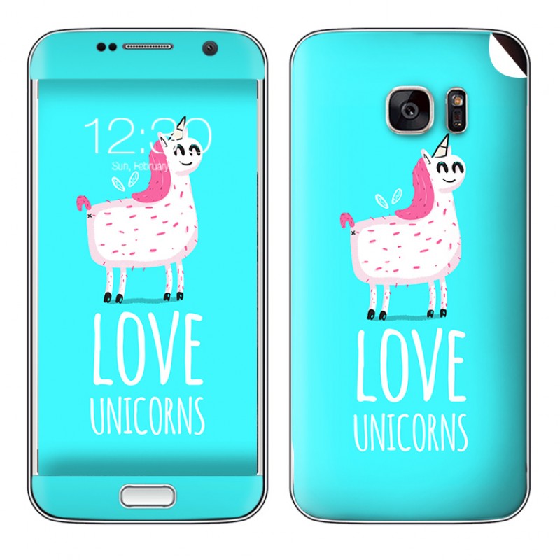 Love Unicorns - Samsung Galaxy S7 Edge Skin