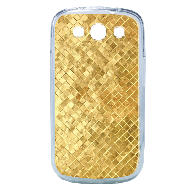 Squares - Samsung Galaxy S3 Carcasa Transparenta Plastic