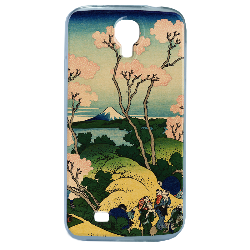 Hokusai - The Fuji from Gotenyama at Shinagawa on the Tokaido - Samsung Galaxy S4 Carcasa Transparenta Silicon