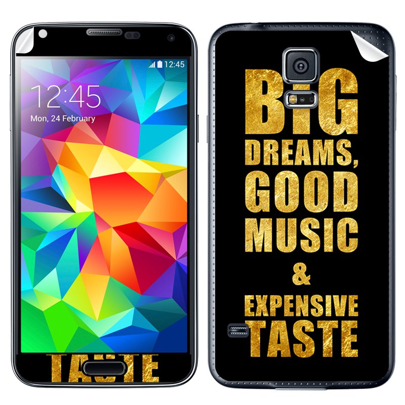 Good Music Black - Samsung Galaxy S5 Skin