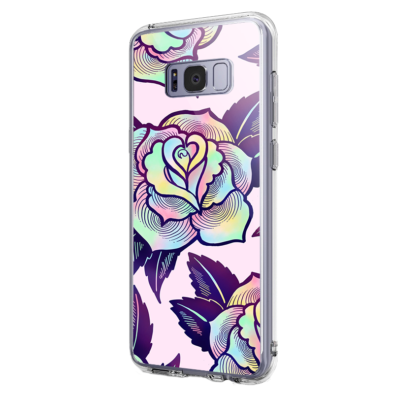 Psychedelic Flower - Samsung Galaxy S8 Carcasa Premium Silicon