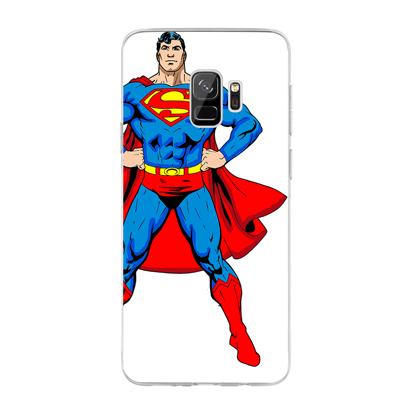 Superman - Samsung Galaxy S9 Carcasa Transparenta Silicon