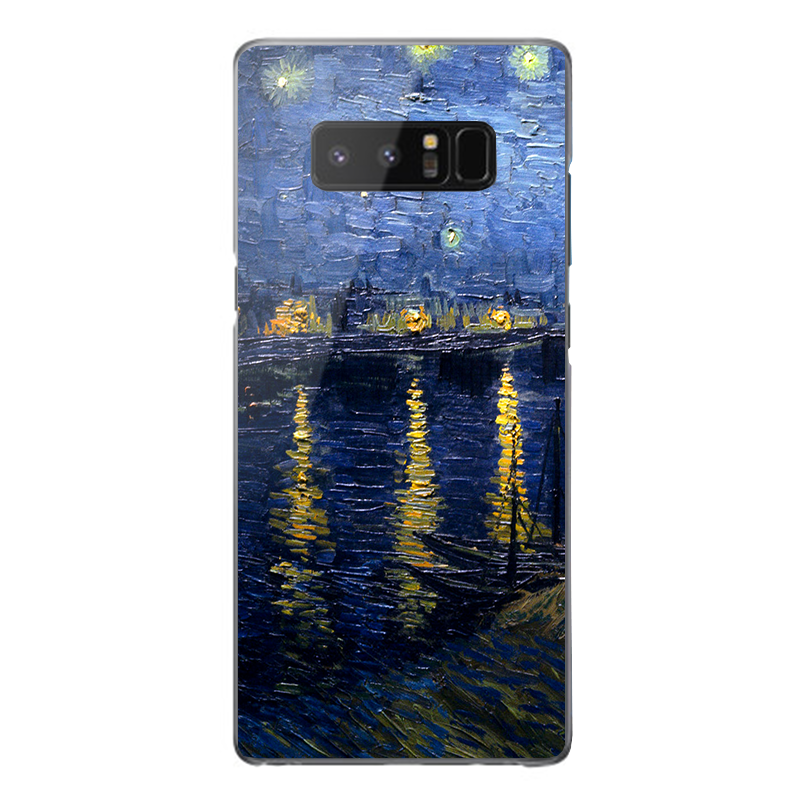 Van Gogh Starry Night - Samsung Galaxy Note 8 Carcasa Transparenta Silicon