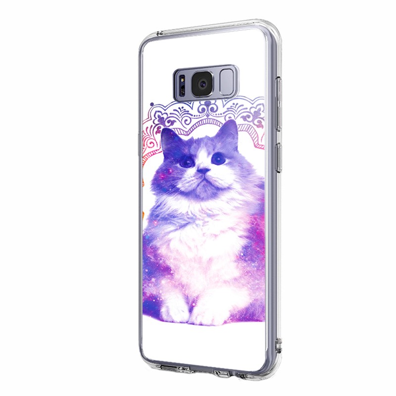 Galaxy Cat - Samsung Galaxy S8 Plus Carcasa Transparenta Silicon