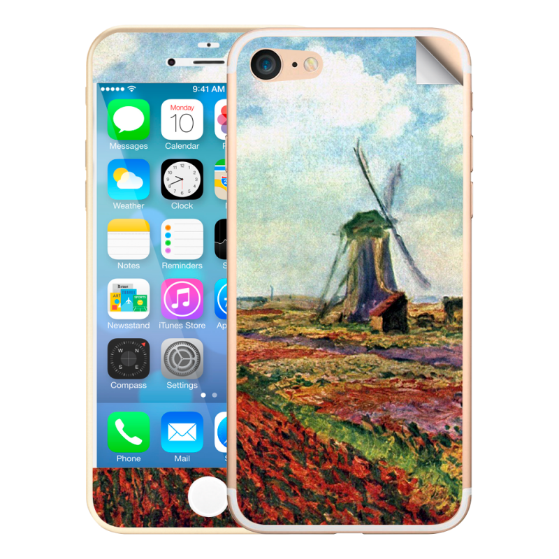 Claude Monet - Fields of Tulip With The Rijnsburg Windmill - iPhone 7 / iPhone 8 Skin