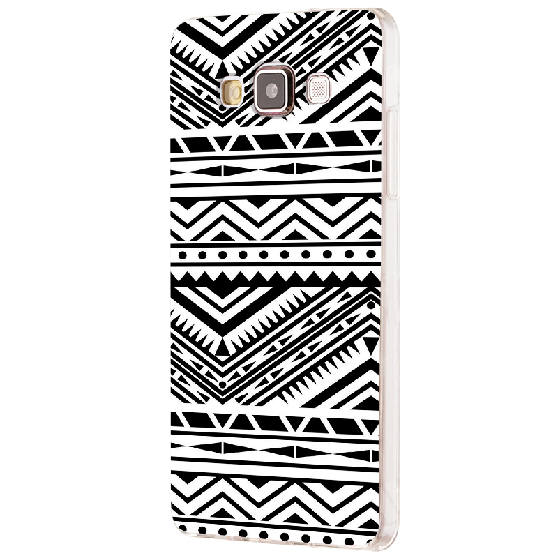 Tribal Black & White - Samsung Galaxy J5 Carcasa Silicon 