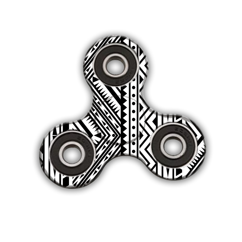 Fidget Spinner - Tribal Black & White