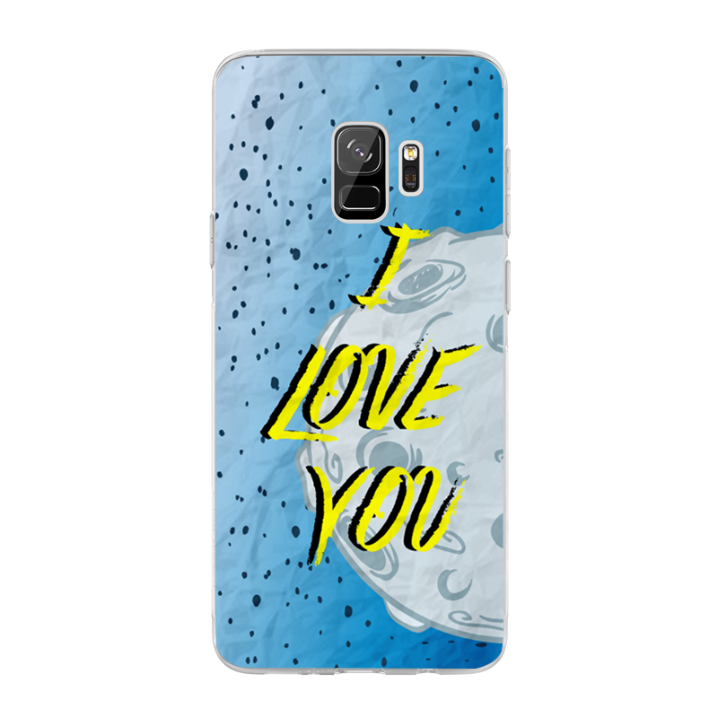 I Love You - Samsung Galaxy S9 Carcasa Transparenta Silicon