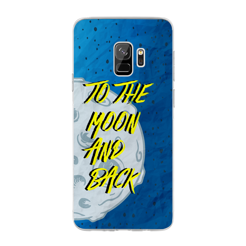 To the Moon and Back - Samsung Galaxy S9 Plus Carcasa Transparenta Silicon