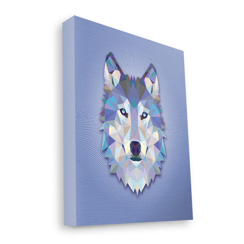 Origami Wolf - Canvas Art 60x75
