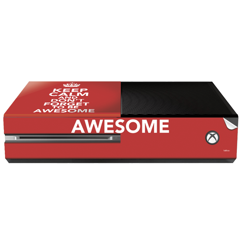 Keep Calm and Be Awesome - Xbox One Consola Skin