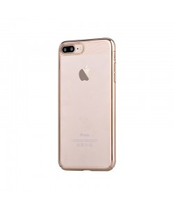 Brightness Champagne Gold - Comma iPhone 7 Plus / iPhone 8 Plus Carcasa (electroplacat, protectie 360°)