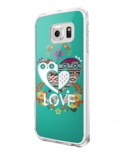 Owl Love - Samsung Galaxy S6 Carcasa Silicon