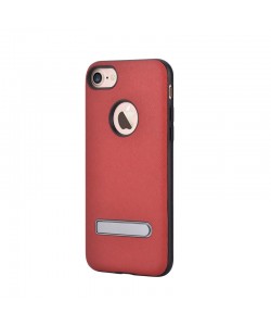 iStand Red - Devia iPhone 7 Carcasa (cu stand aluminiu)