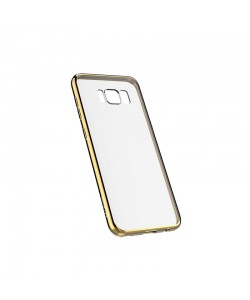 Devia Glitter Soft Champagne Gold - Samsung Galaxy S8 Carcasa Silicon (margini electroplacate)