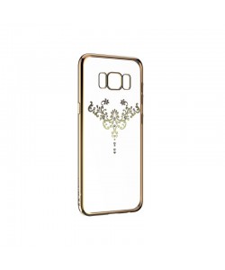 Devia Iris Champagne Gold - Samsung Galaxy S8 Plus Carcasa Silicon (Cristale Swarovski®)