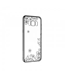 Devia Joyous Gun Black - Samsung Galaxy S8 Plus Carcasa Silicon (Cristale Swarovski®, electroplacat)