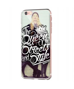 Queen of the Streets - Girl - iPhone 6 Carcasa Transparenta Silicon