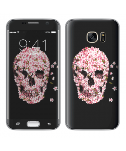 Cherry Blossom Skull - Samsung Galaxy S7 Skin