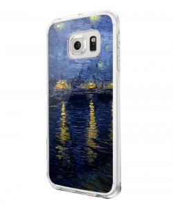 Van Gogh - Starryrhone - Samsung Galaxy S6 Carcasa Silicon 