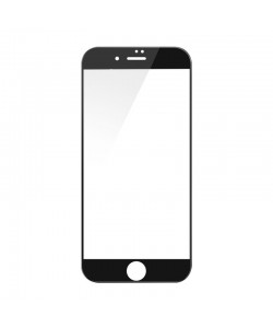 Folie Devia Sticla Temperata 3D Black (1 fata margini curbate + 1 spate Clear) - iPhone 7 / iPhone 8