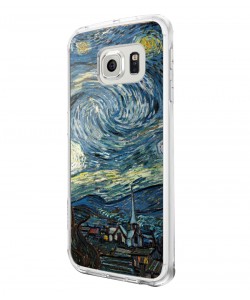 Van Gogh - Starry Night - Samsung Galaxy S6 Carcasa Silicon 