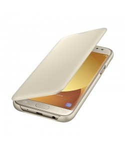 Samsung Wallet Cover Gold - Samsung Galaxy J5 (2017) Husa Book Aurie