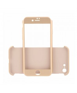 Just Must Defense 360 Gold - iPhone 7 (3 piese: protectie spate, protectie fata, folie sticla)