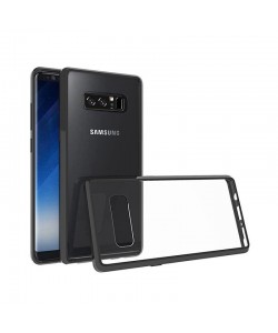 Just Must Pure II Black - Samsung Galaxy Note 8 Carcasa (spate transparent, margini flexibile)