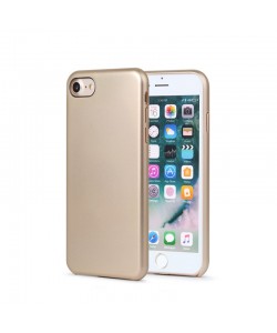 Meleovo Pure Gear II Gold - iPhone 8 Carcasa (culoare metalizata fina, interior piele intoarsa)