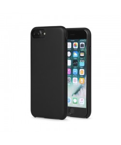 Meleovo Pure Gear II Black - iPhone 8 Plus Carcasa (culoare metalizata fina, interior piele intoarsa)