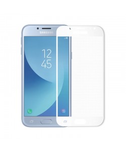 Folie Meleovo Sticla Full Cover White (2.5D, 9H, oleophobic) - Samsung Galaxy J7 (2017)