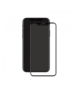Folie Eiger Sticla 3D Edge to Edge Clear Black (0.33mm, 9H, perfect fit, curved, oleophobic) - iPhone X