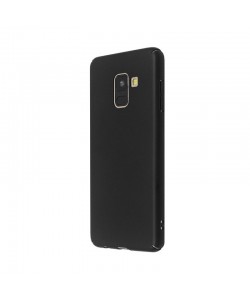 Just Must Uvo Black - Samsung Galaxy A8 (2018) Carcasa Plastic (material fin la atingere, slim fit)